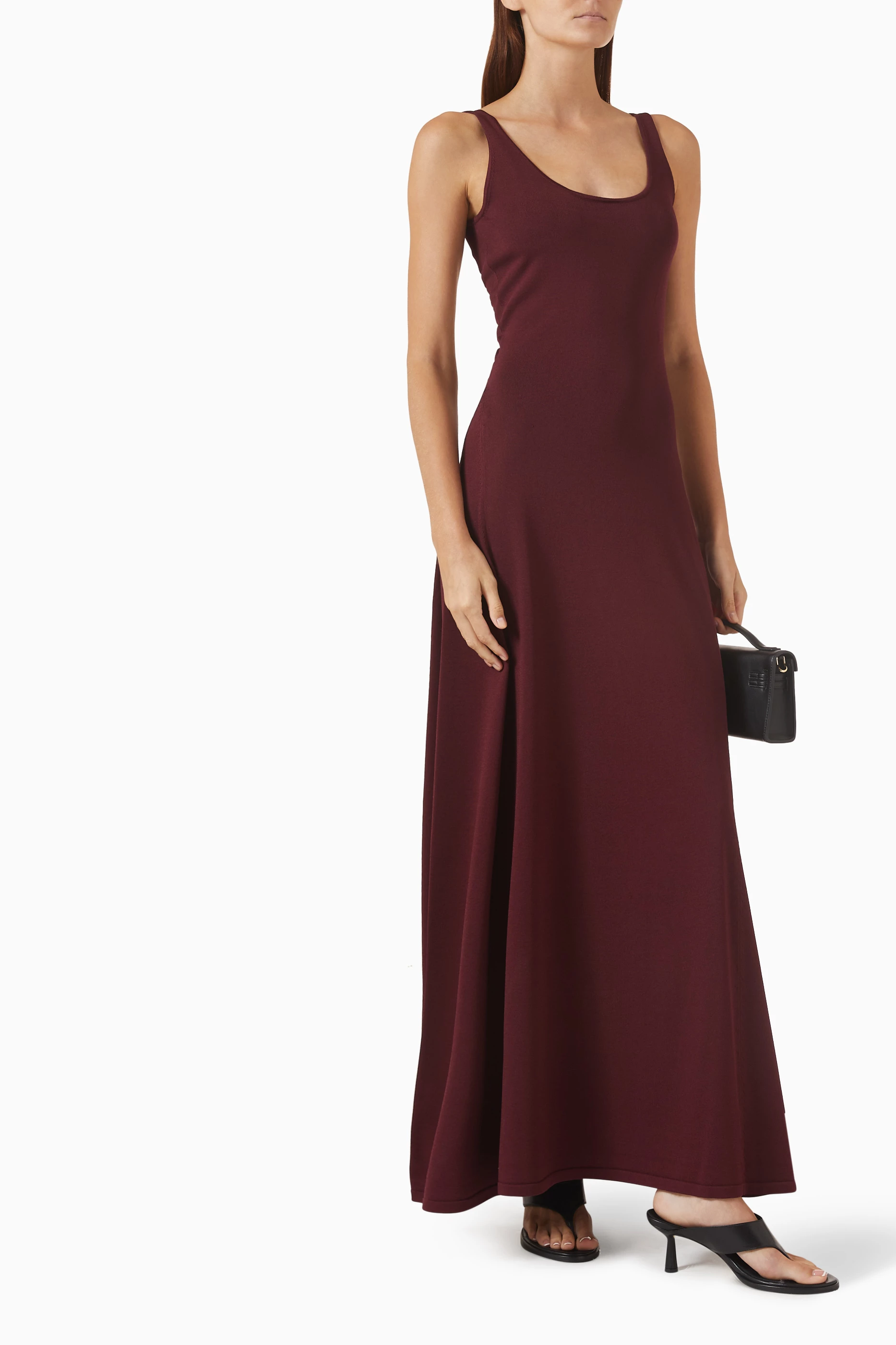 arakii red dress Arakii Maxi Silk Dress