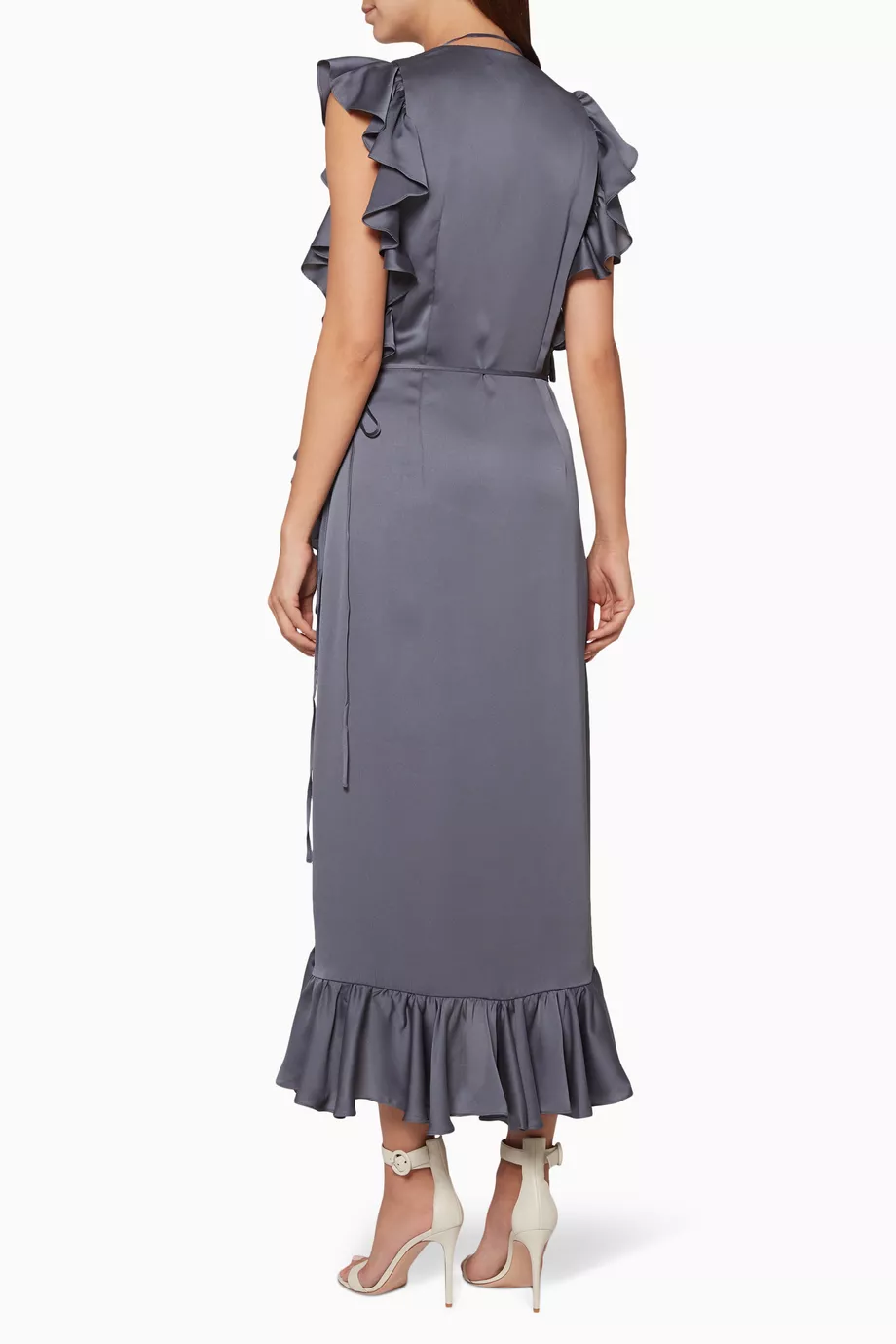 Shona joy luxe ruffle wrap dress new arrivals