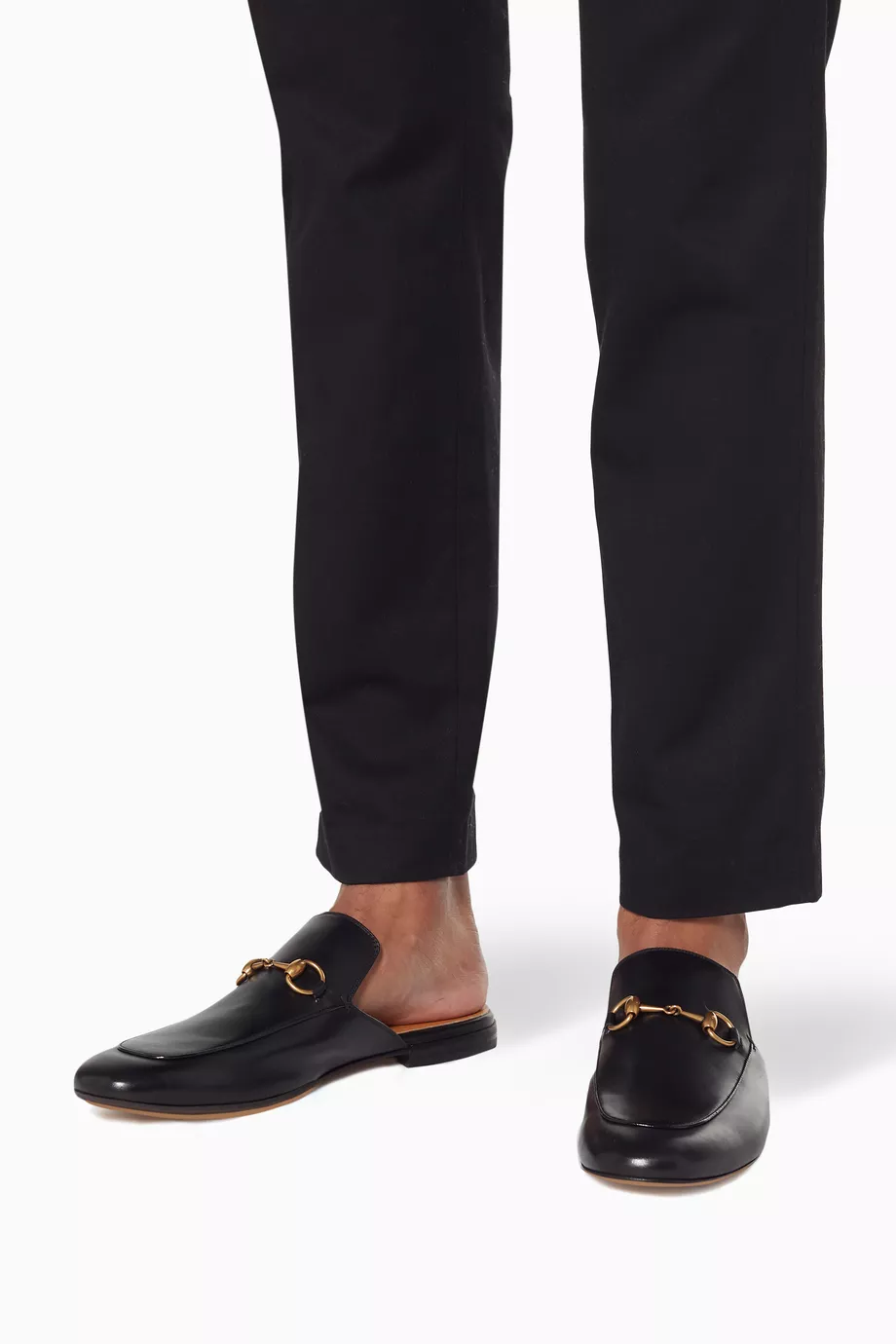 Buy Gucci Black Black Kings Horsebit Backless Loafers for MEN | Ounass  Saudi Arabia