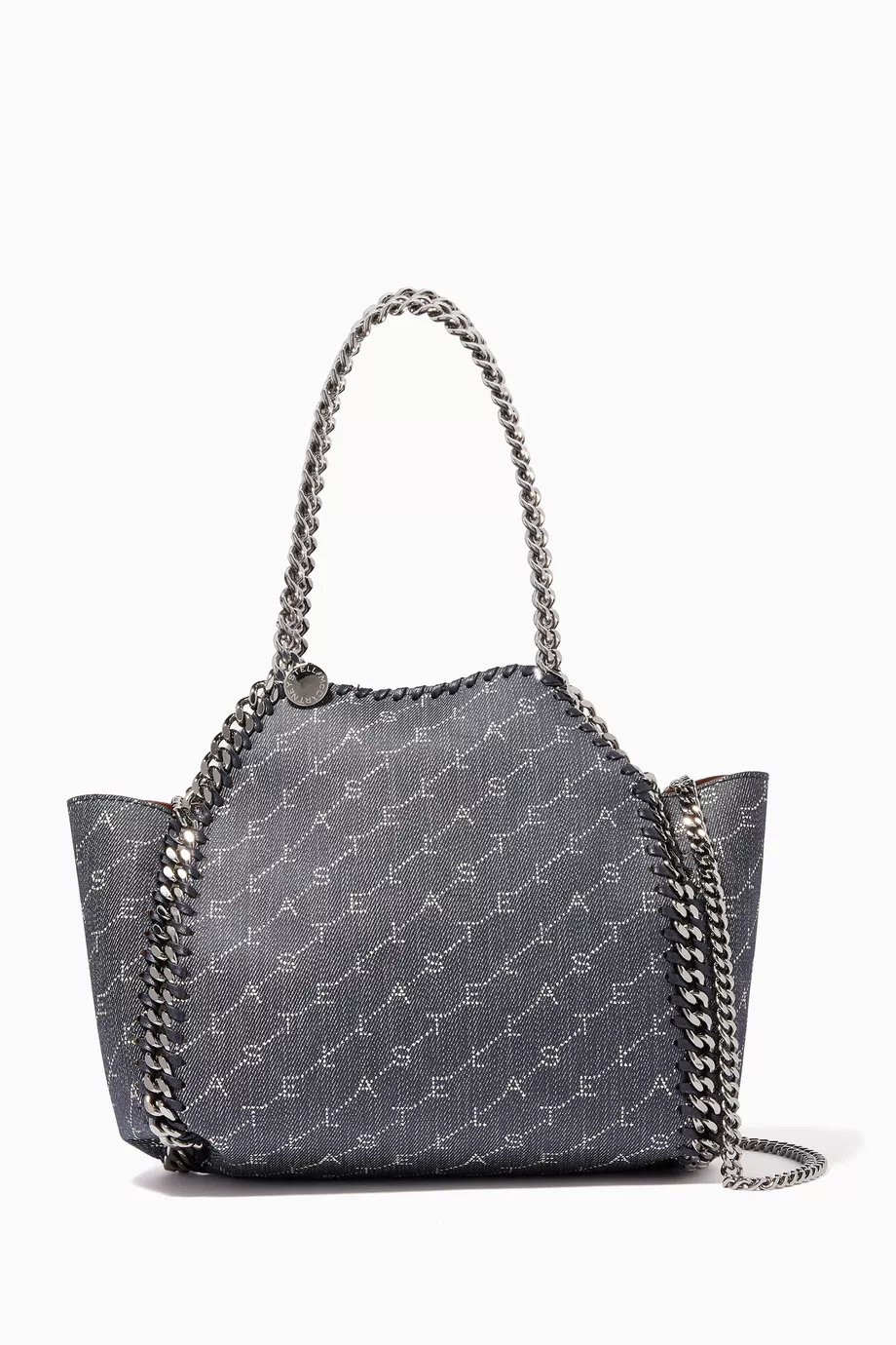 Buy Stella McCartney Blue Navy Falabella Reversible Logo Tote Bag