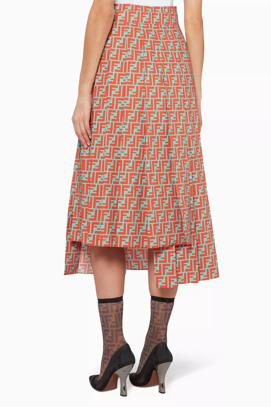Fendi red skirt sales