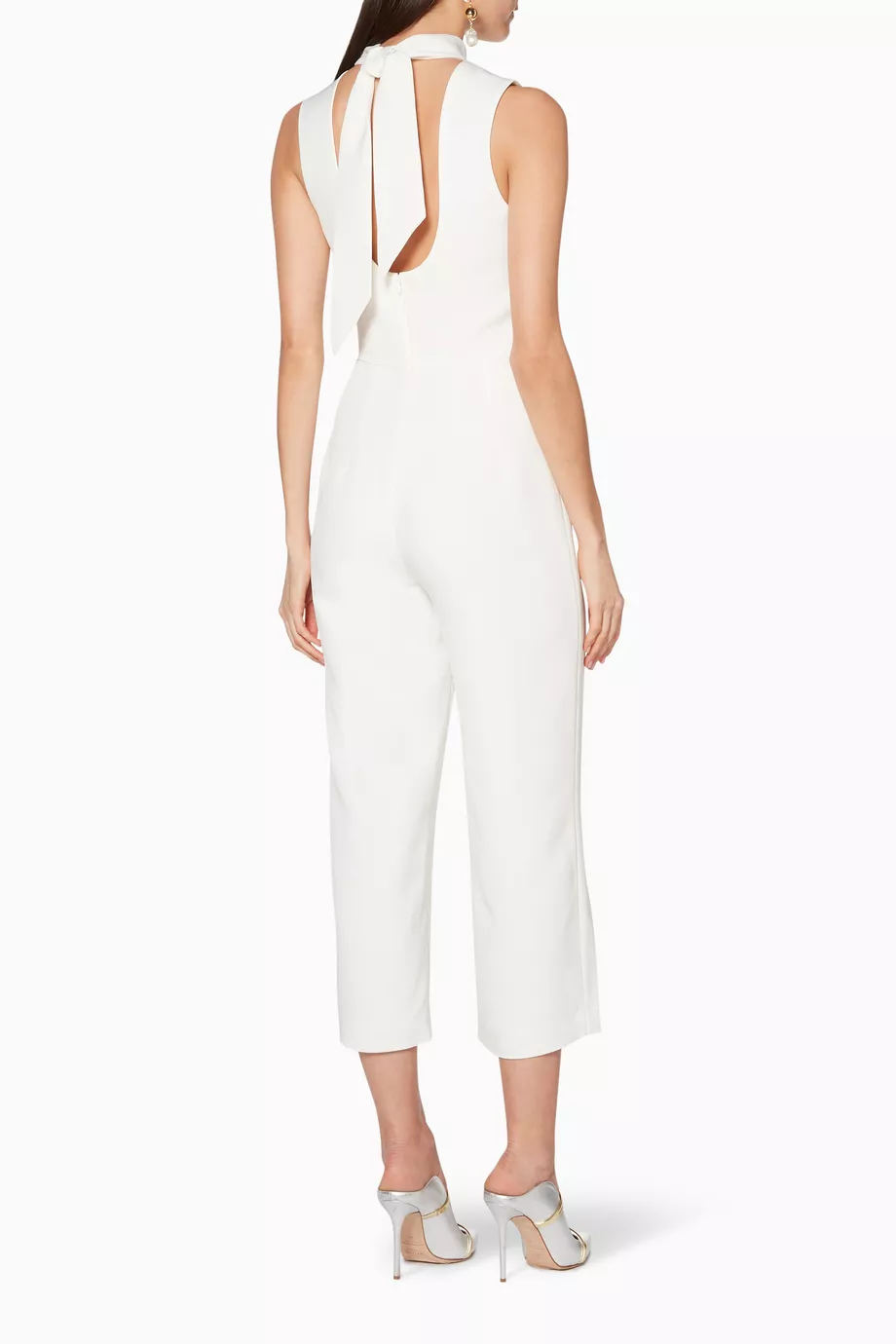 Buy Club Monaco White High Neck Symone Jumpsuit for Women in Saudi