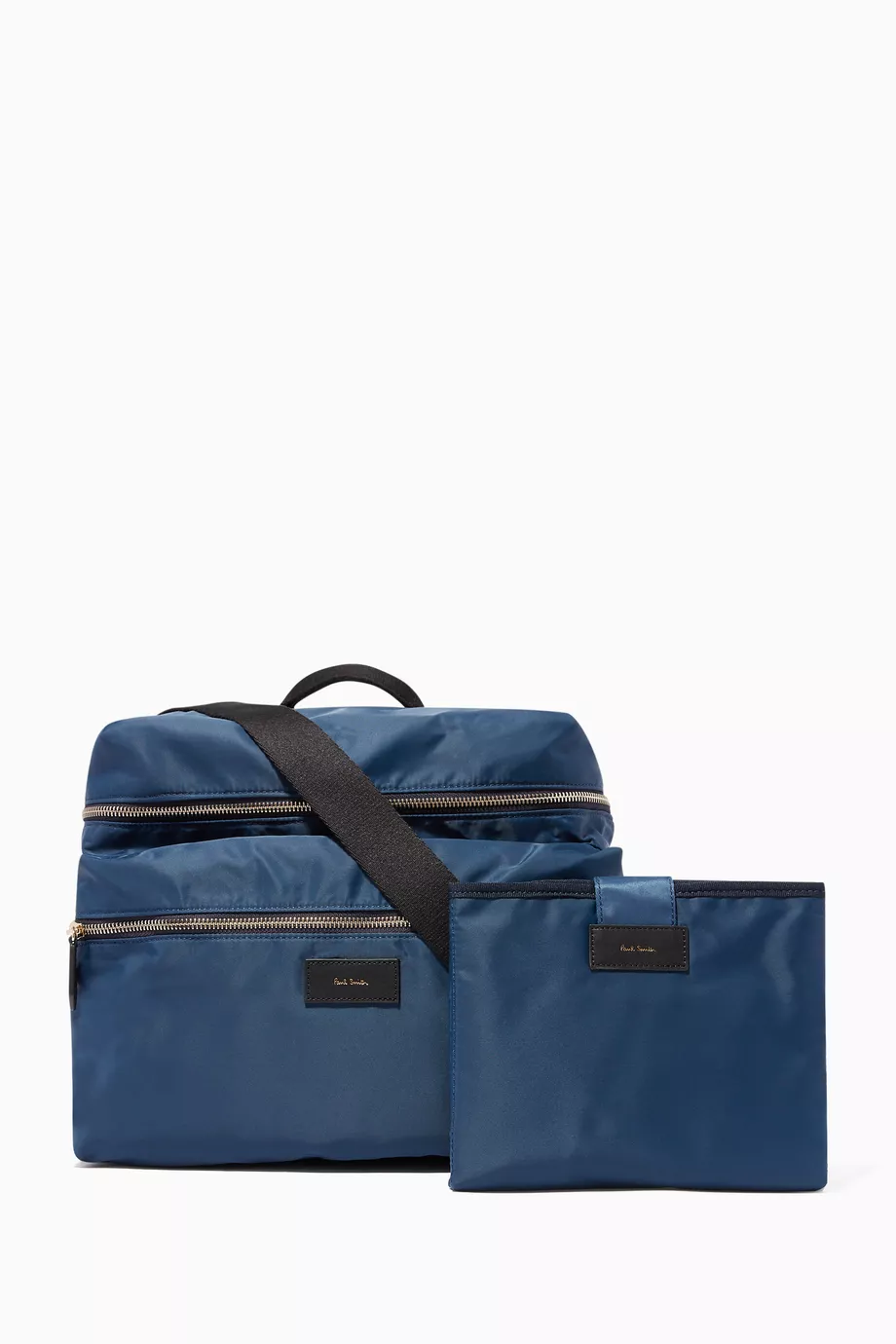 Buy Paul Smith Blue Logo Patch Diaper Bag for Baby Boys in Saudi