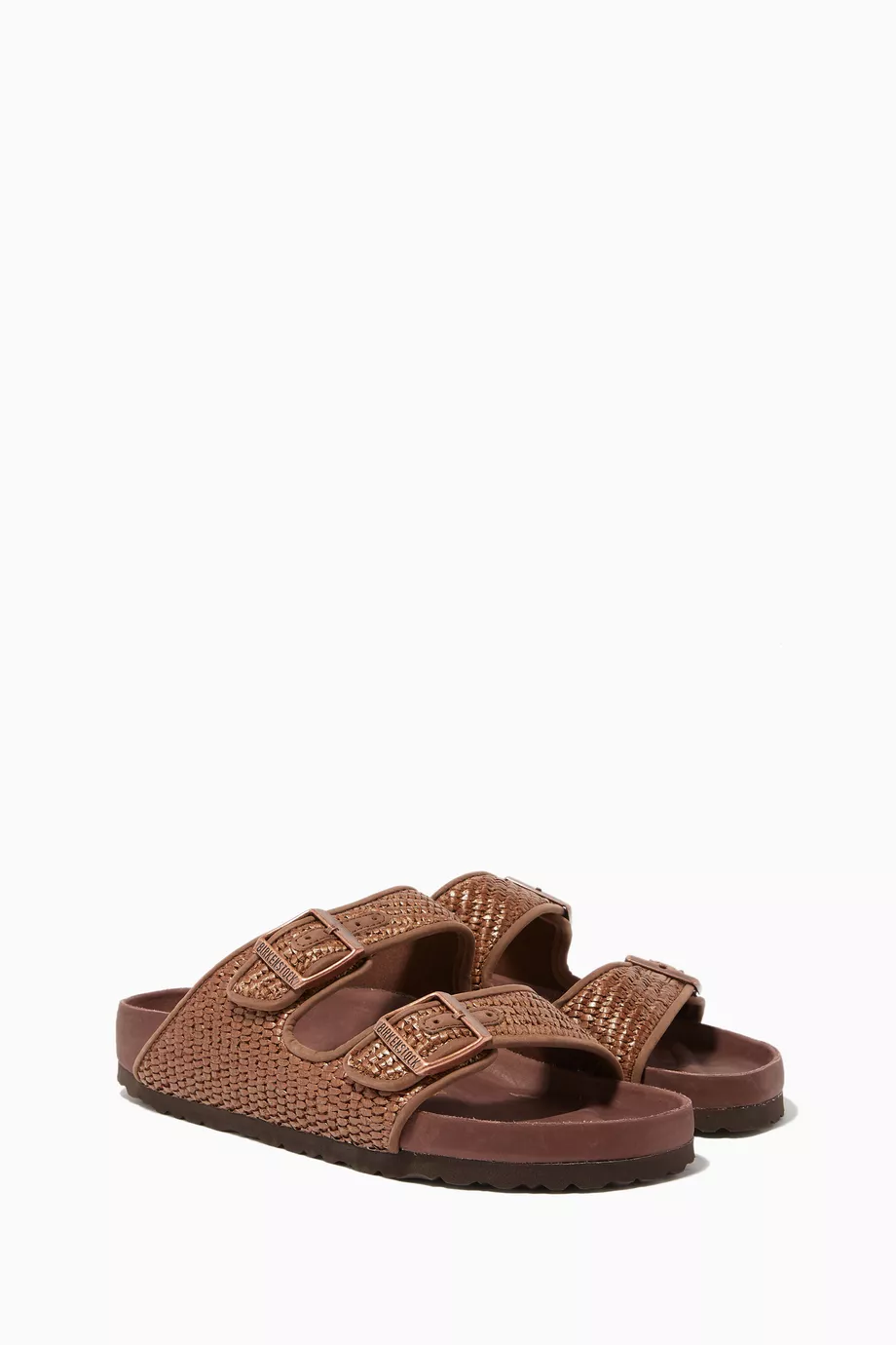 Birkenstock arizona raffia sandals outlet