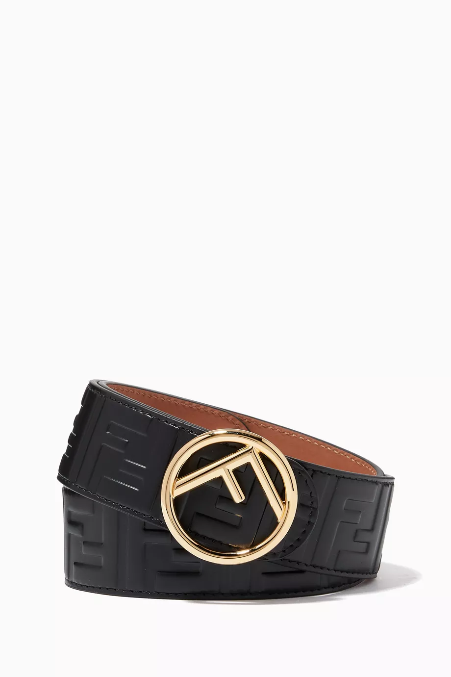 Buy Fendi Black F is Fendi Belt in Leather for Women in Saudi Ounass