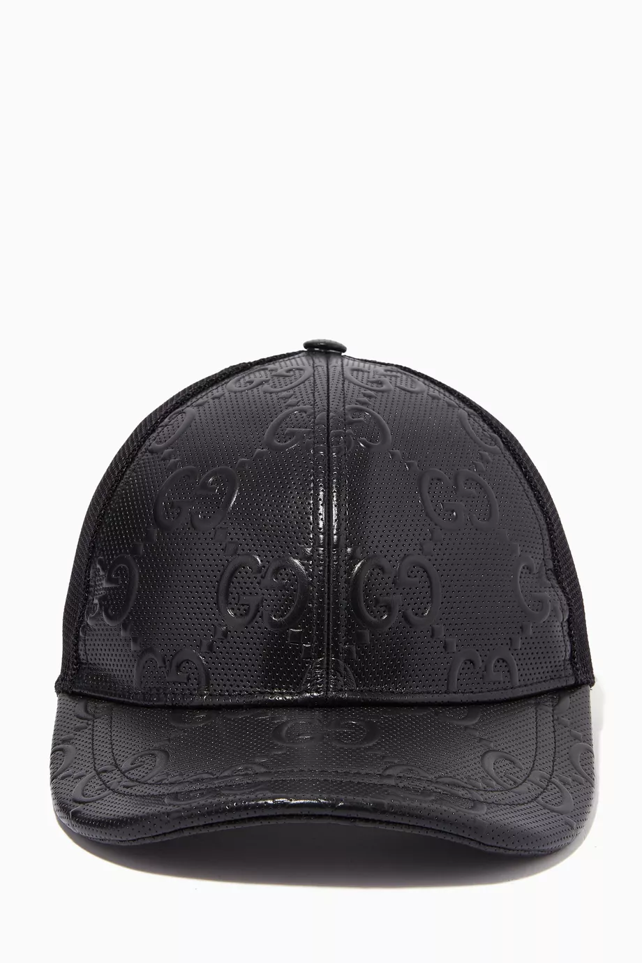 GG Embossed Baseball Hat in Black - Gucci