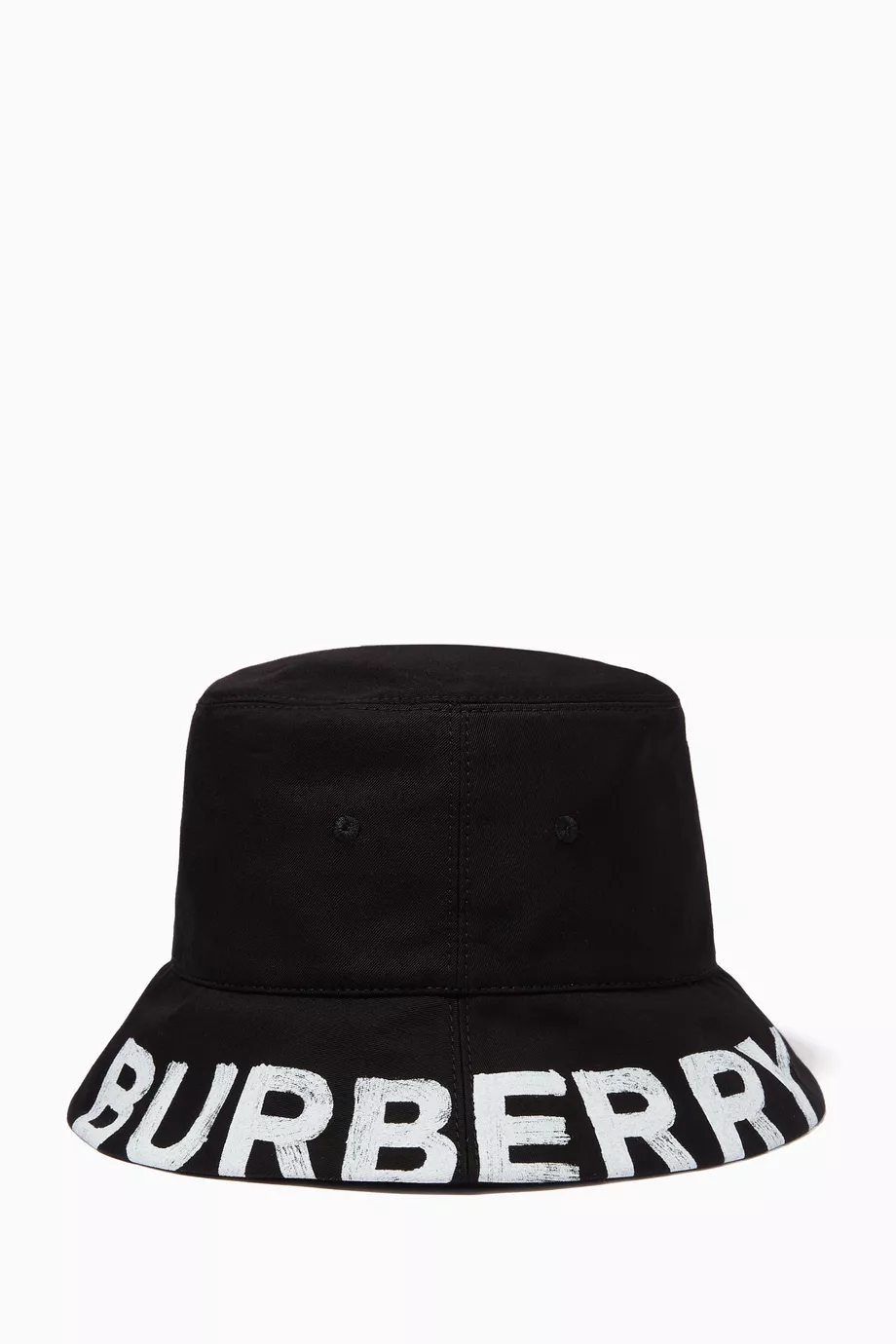 Black burberry bucket hat sale