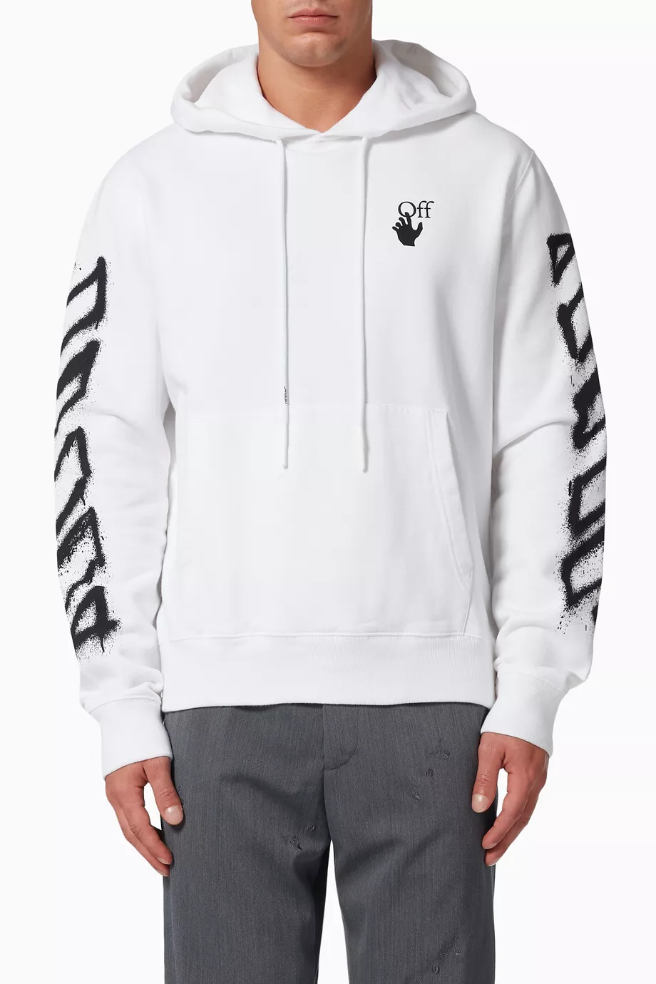 Buy Off-White Tech Marker Slim Zip Hoodie 'Maize/Black