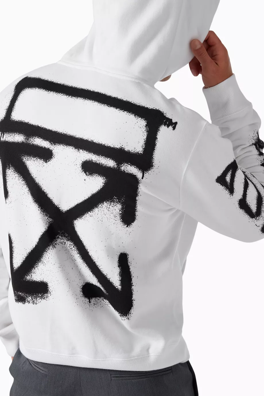 Off white hoodie spray 2025