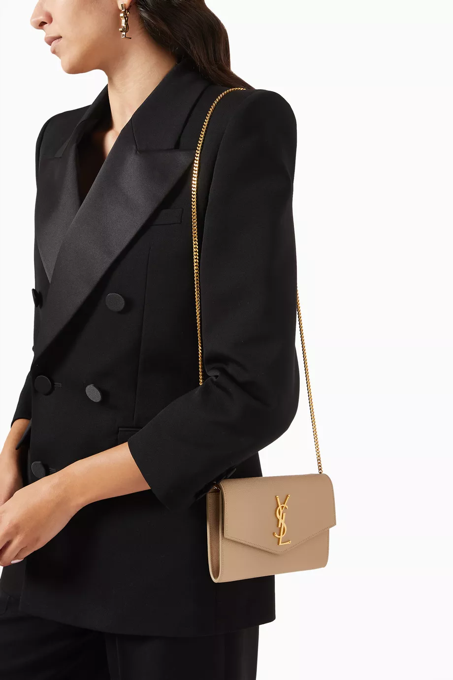 Saint laurent 2025 uptown chain wallet