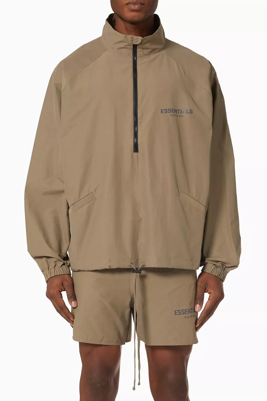 Essentials half zip track outlet jacket