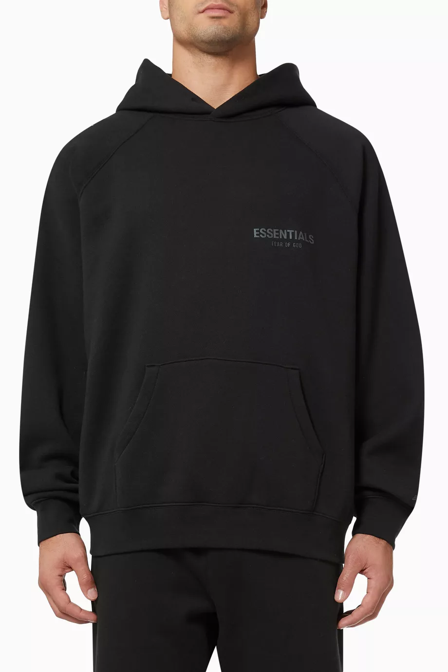 Fear of god sales essentials hoodie black