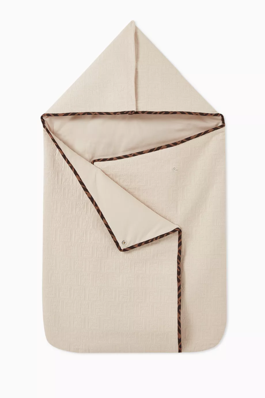 Buy Fendi Neutral Baby Sleeping Bag in FF Quilted Cotton for Baby