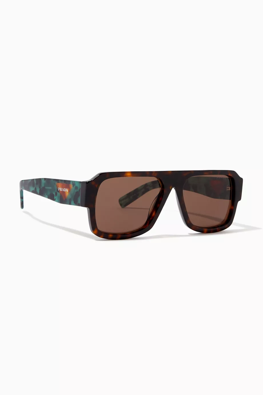 Buy Prada Brown D frame Sunglasses in Acetate for Men in Saudi