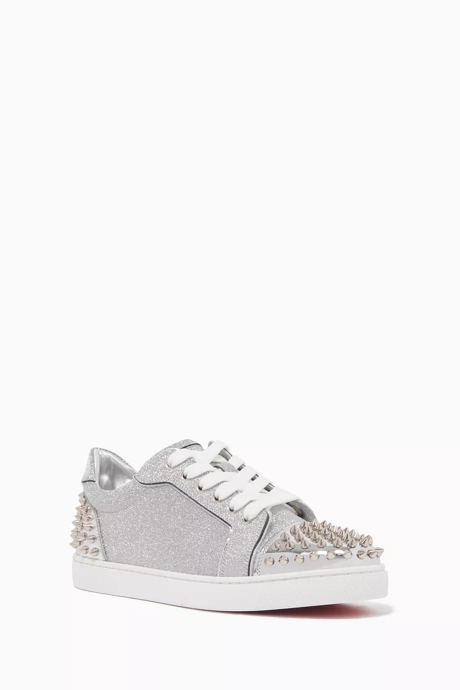 Silver 2025 louboutin sneakers
