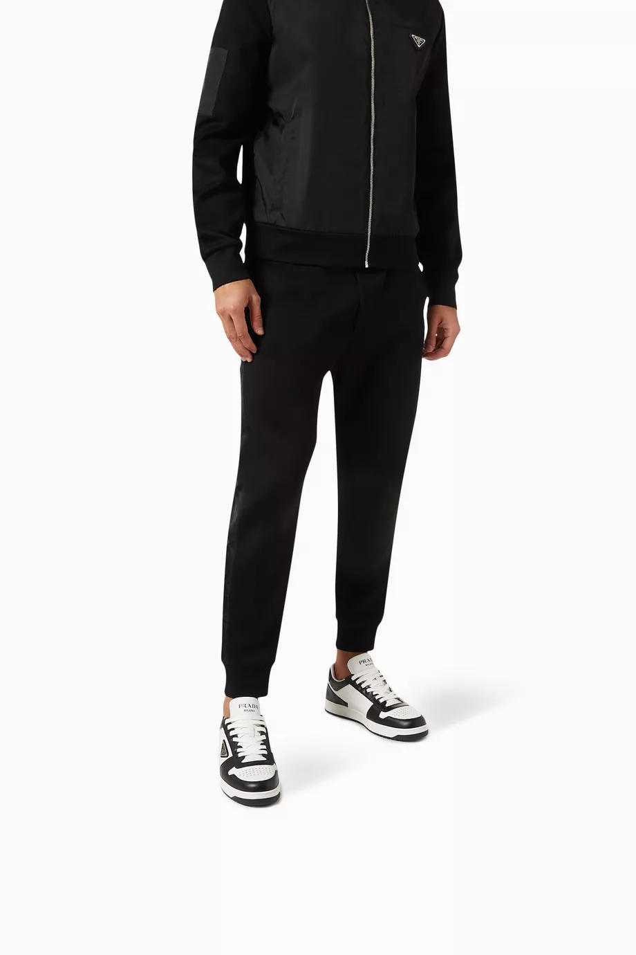 Mens black store prada tracksuit