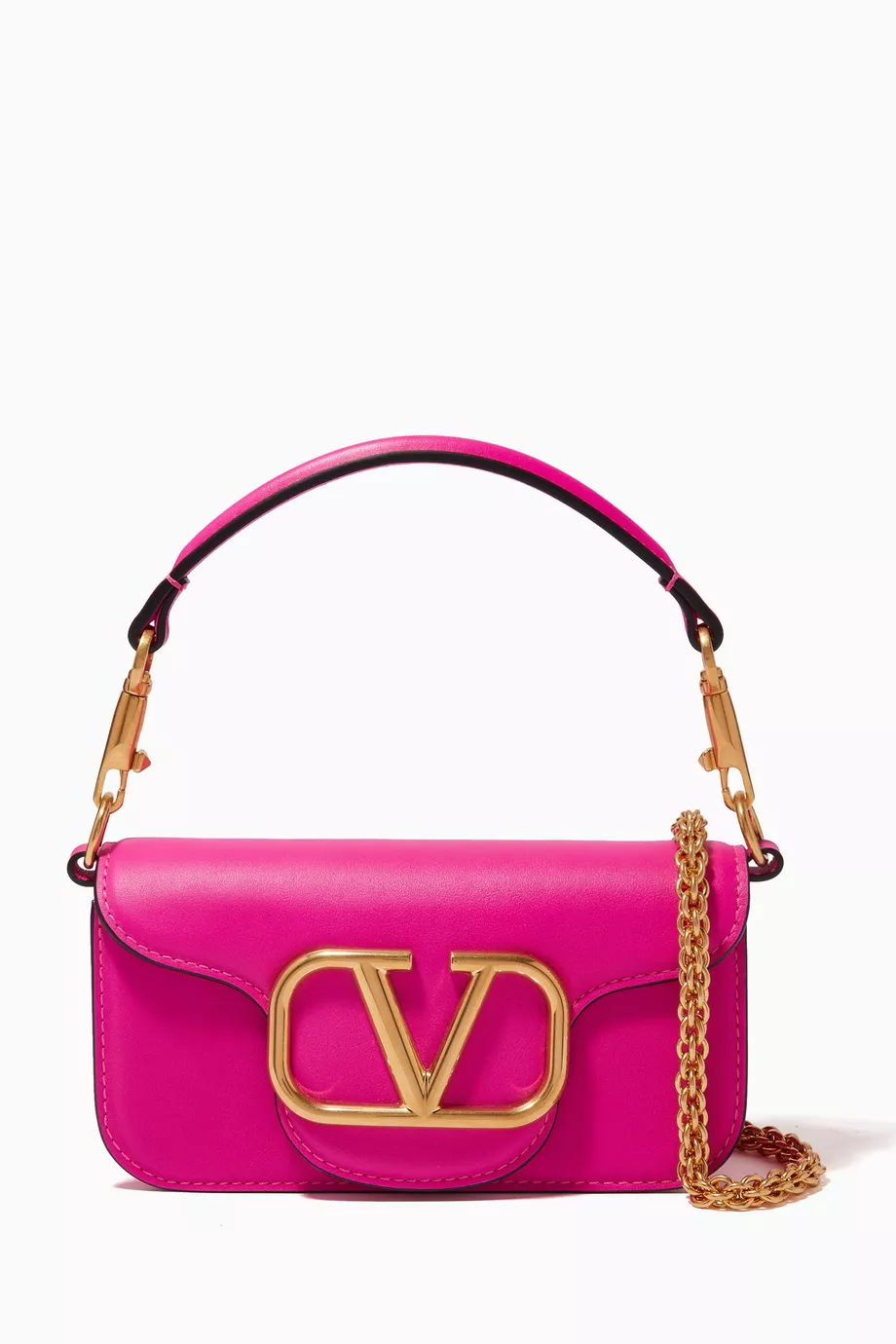 Loco Vitello Hobo Bag - Valentino Garavani - Pink - Leather