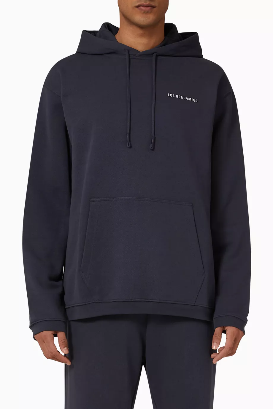 Buy Les Benjamins Blue Hoodie 303 in Cotton for Men in Saudi Ounass
