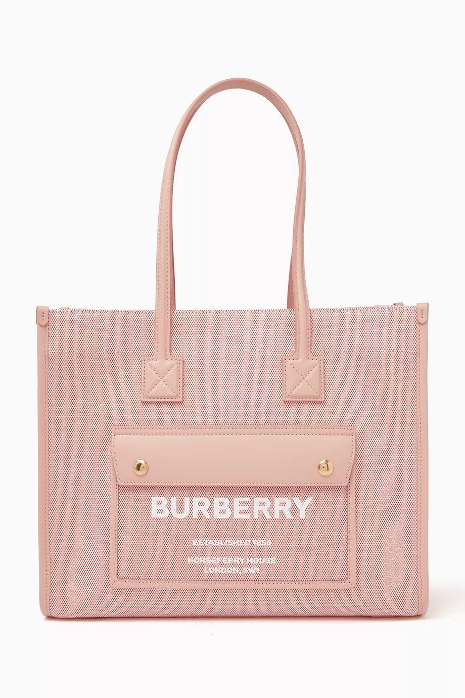 Pink burberry purse sales