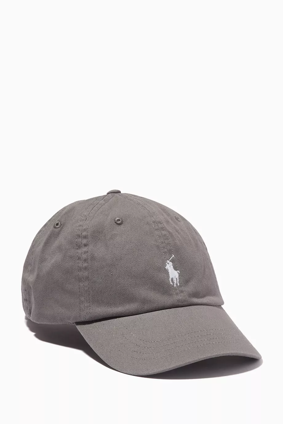 Buy Polo Ralph Lauren Grey Logo Sports Cap in Cotton for Men in