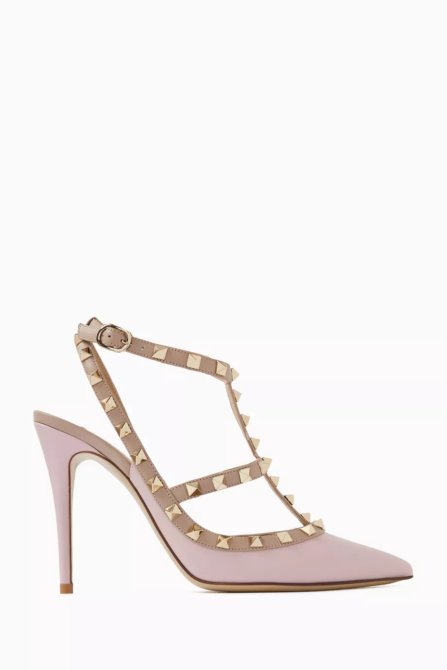 White valentino studded shoes cheap