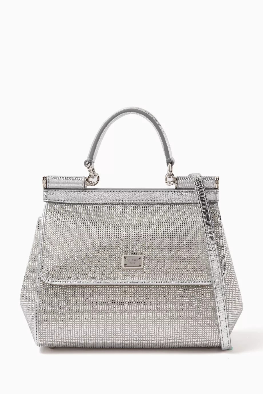 Dolce and gabbana silver bag online