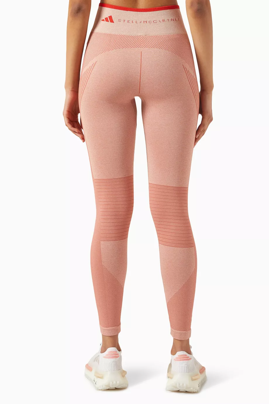 adidas by Stella McCartney True Strength Seamless Yoga Crop Top in Magic  Earth, Soft Almond, & Burnt Cayenne