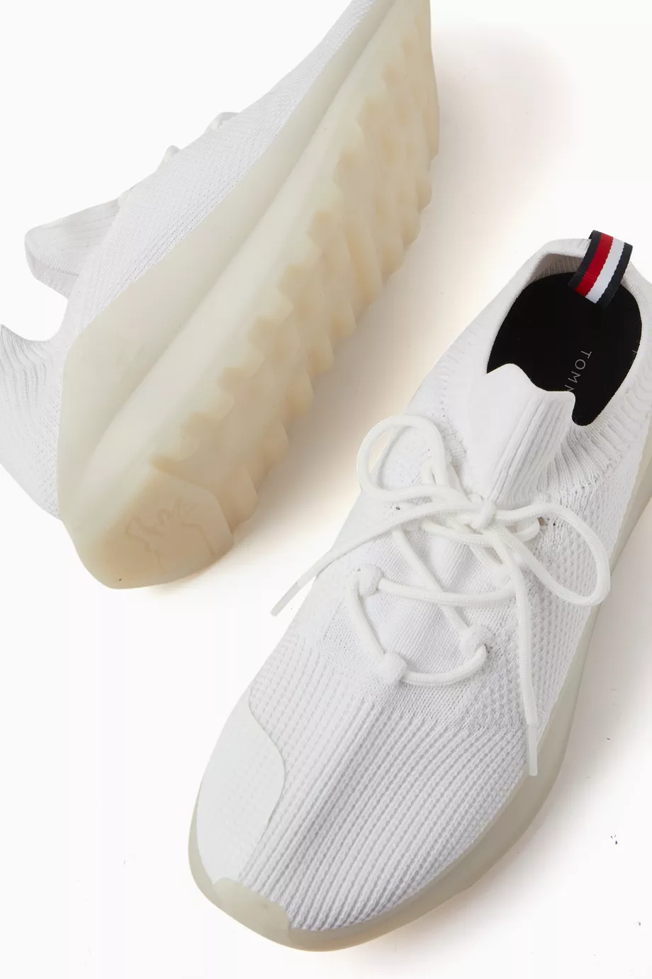 Buy Tommy Hilfiger White Future Runner Sneakers in Knit for Men in