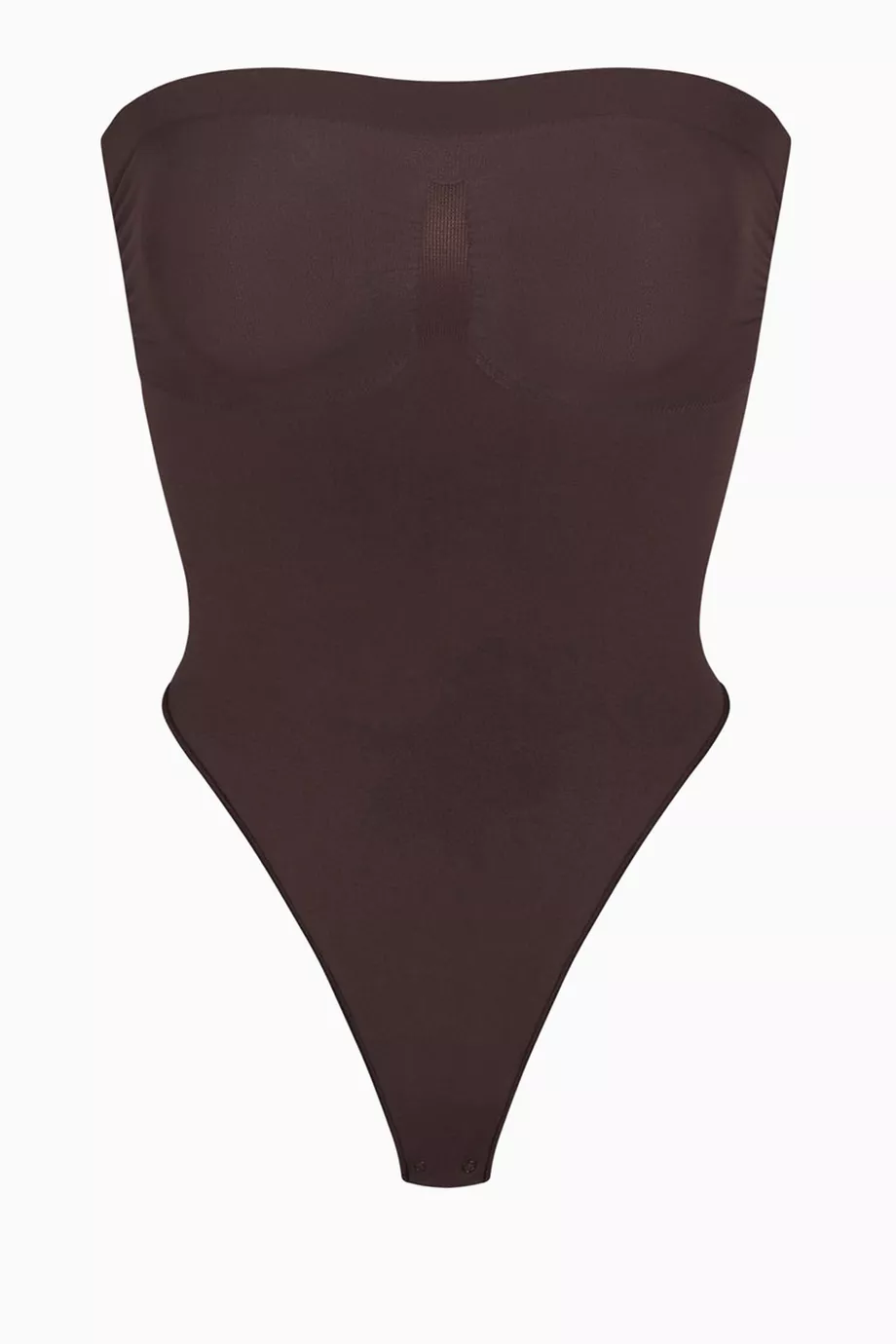 Buy SKIMS Brown Seamless Sculpt Strapless Thong Bodysuit for Women in Saudi