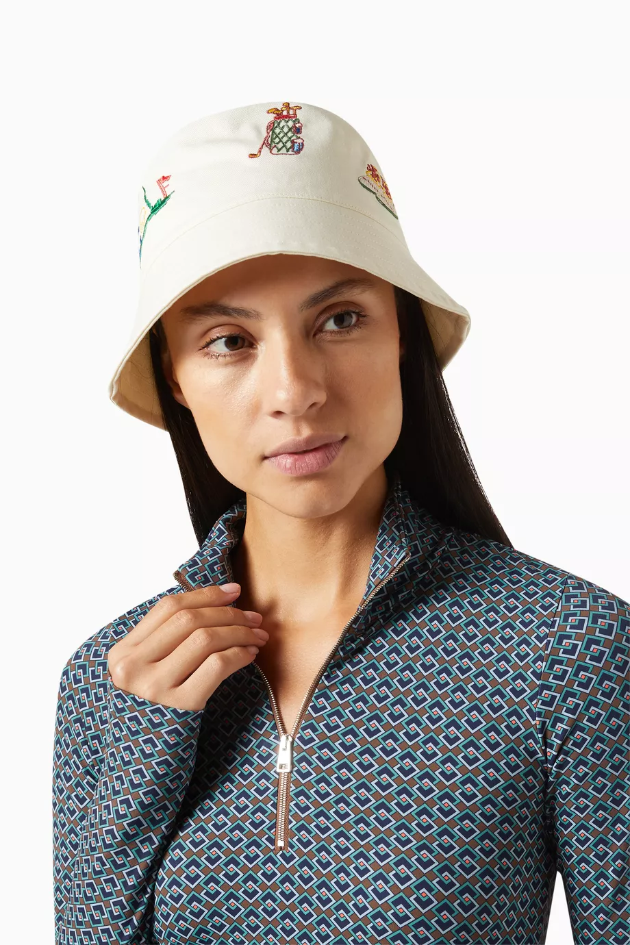 Buy Tory Burch Neutral Golfers Bucket Hat in Twill for Women in