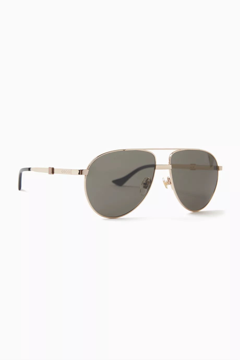 Gucci gold deals tone aviator sunglasses