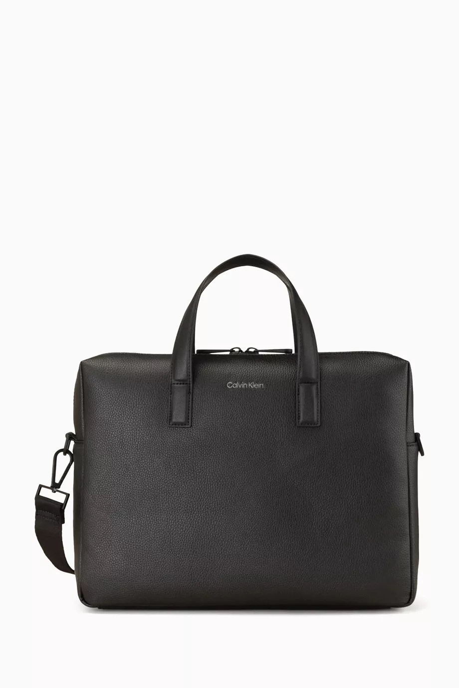 Buy Calvin Klein Black Logo Laptop Bag for Men in Saudi Ounass