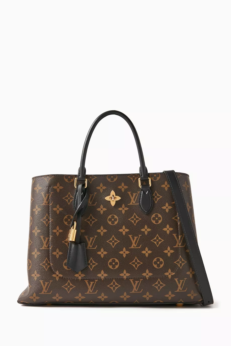 Buy Louis Vuitton Pre Loved Brown Flower Tote Bag in Monogram