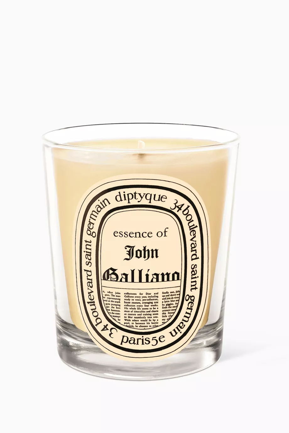 Buy Diptyque John Galliano Candle, 190g For UNISEX Online | Ounass