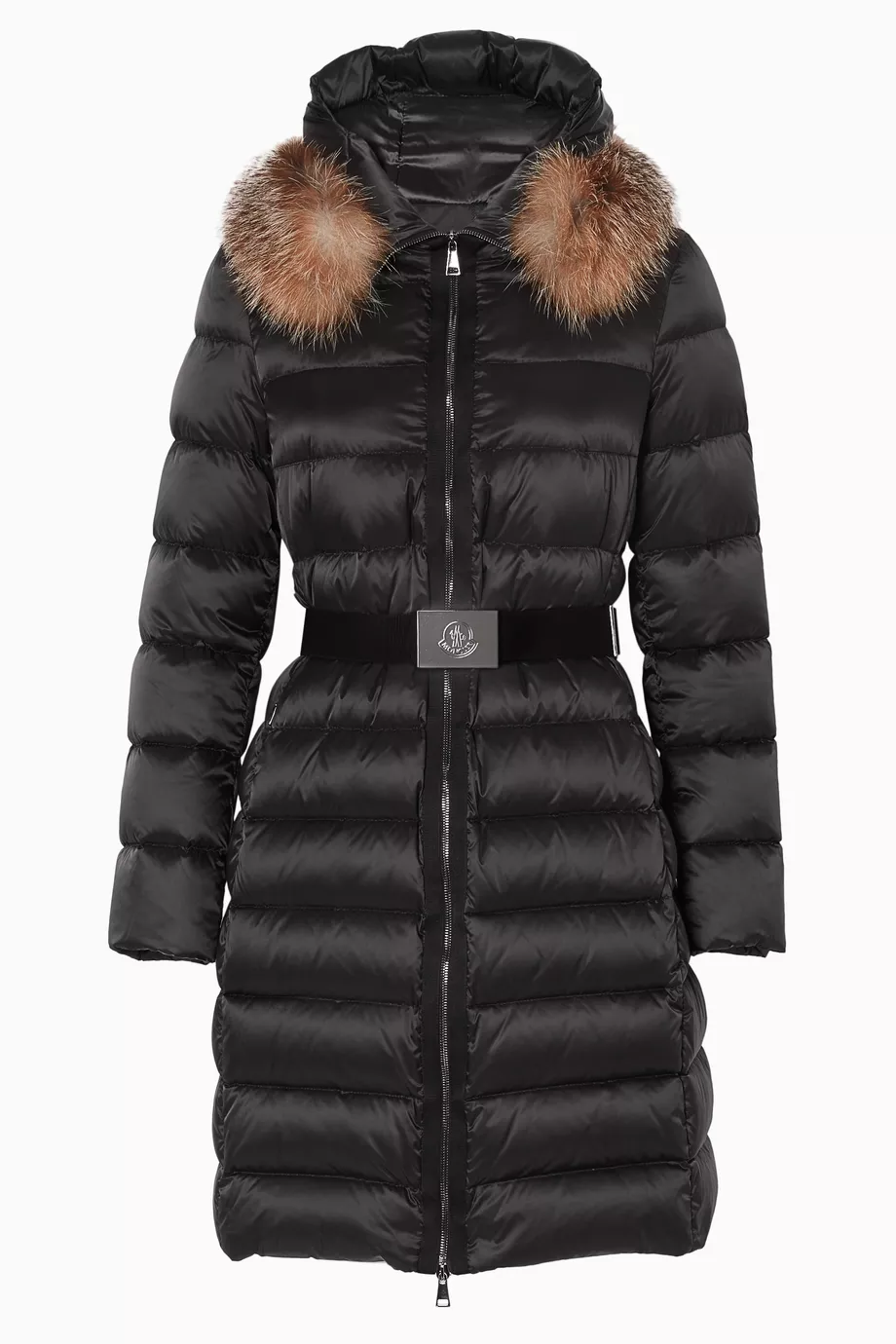 Moncler tinuviel down coat with fur online