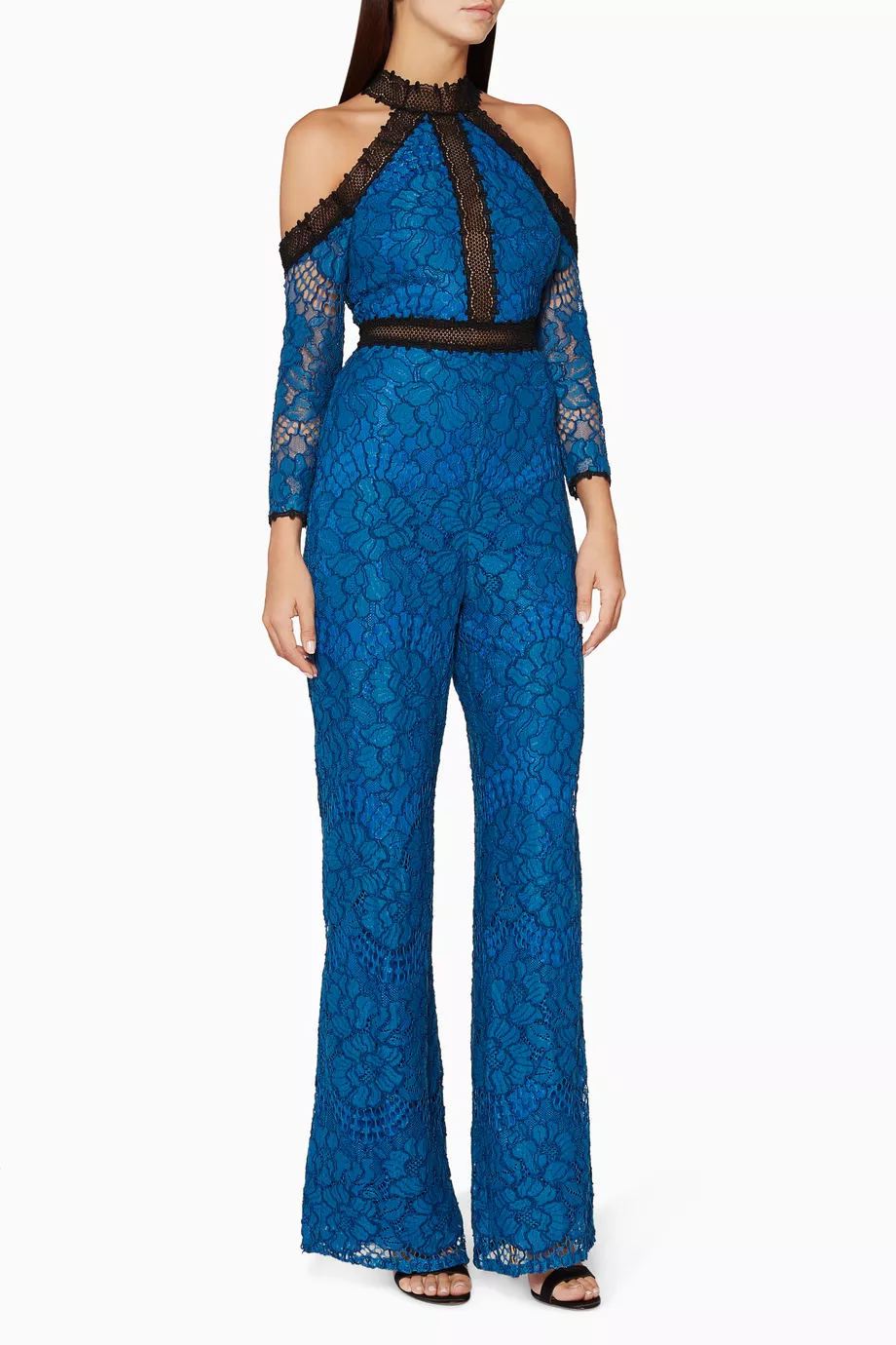 Buy Alexis Blue Blue Ivoree Lace Jumpsuit For Women Online Ounass Saudi