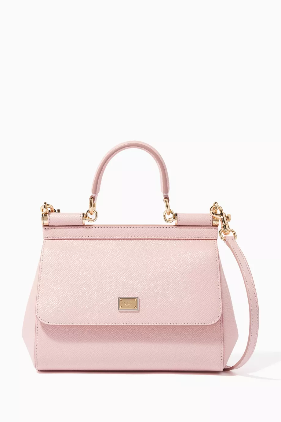 Buy Dolce Gabbana Pink Light Pink Small Dauphine Leather Miss Sicily Bag For Women Online Ounass Saudi