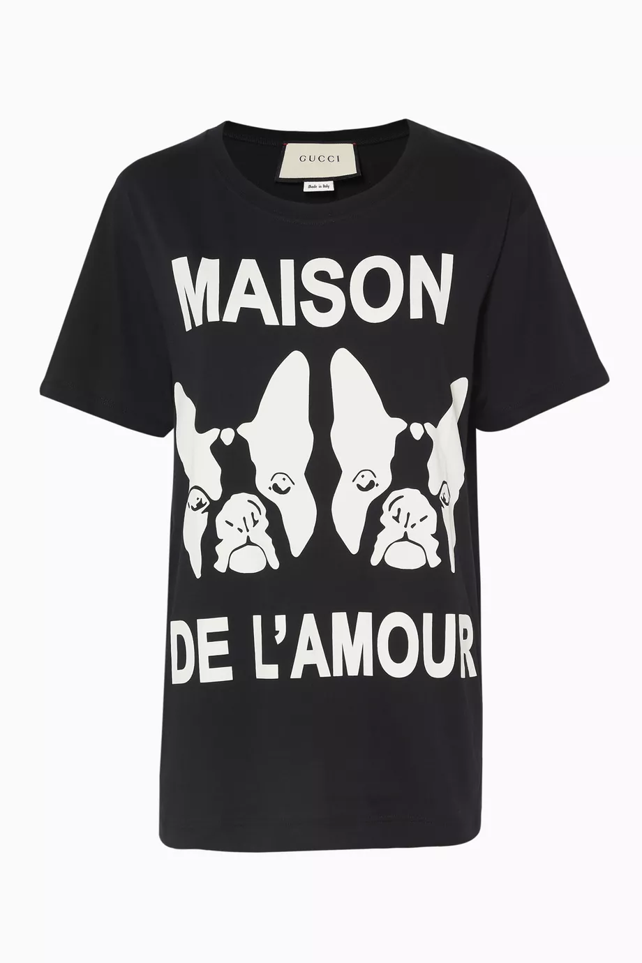 Buy Gucci Black Black Maison de l'Amour T-Shirt For Women