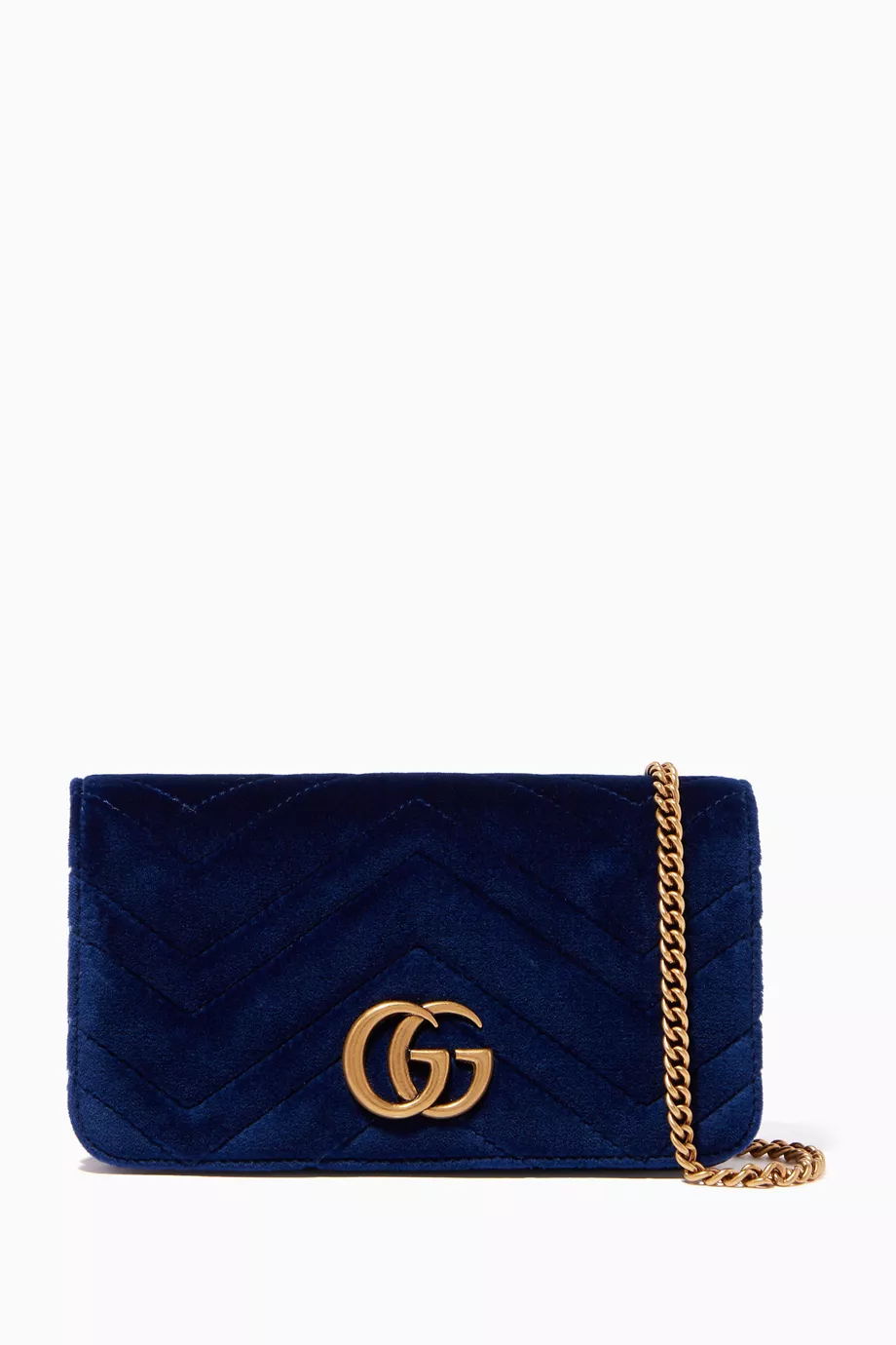 Blue velvet gg marmont 2.0 bag best sale