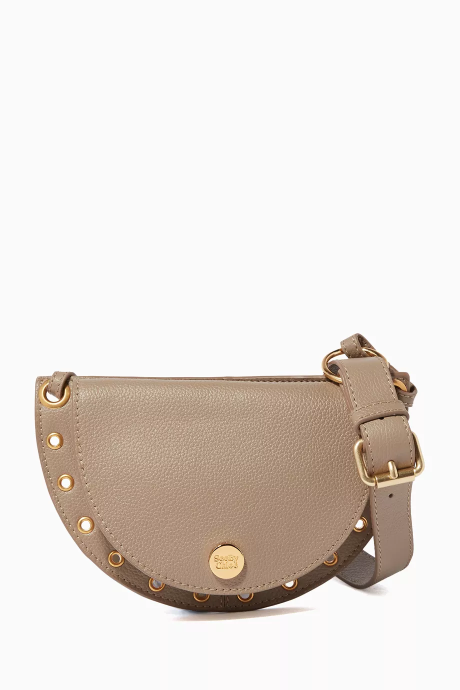 Buy See By Chloe Grey Grey Grained Kriss Belt Shoulder Bag For Women Online Ounass Saudi