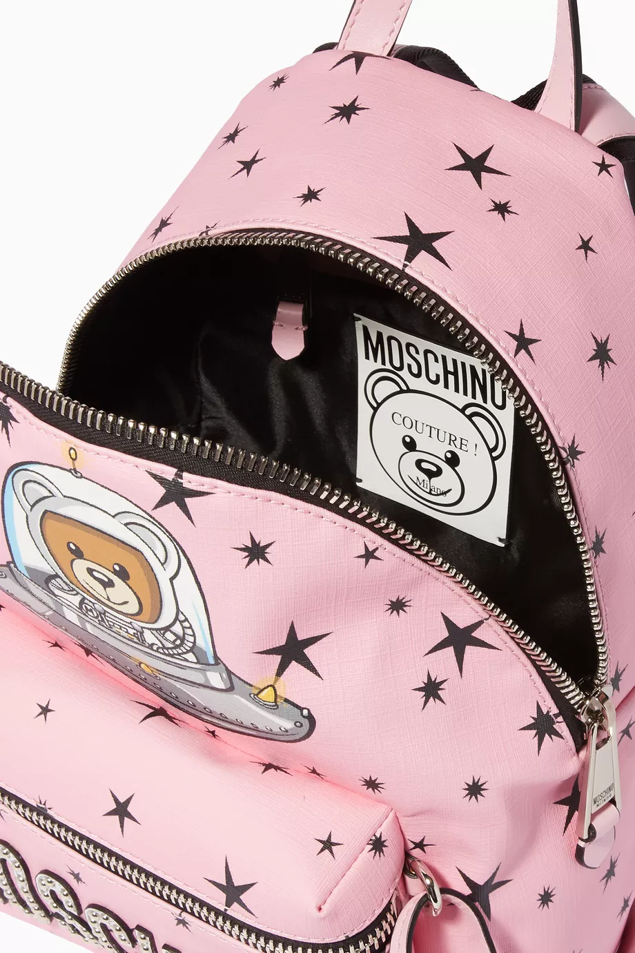 Buy Moschino Pink Confetti-Pink Teddy UFO Backpack For Women