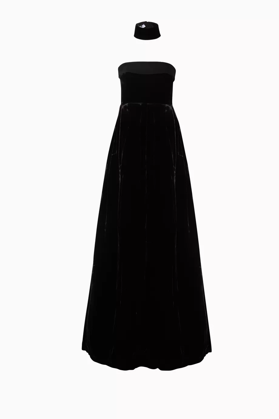 Buy Alex Perry Black Black Velvet Strapless Lia Gown For Women Online |  Ounass Saudi