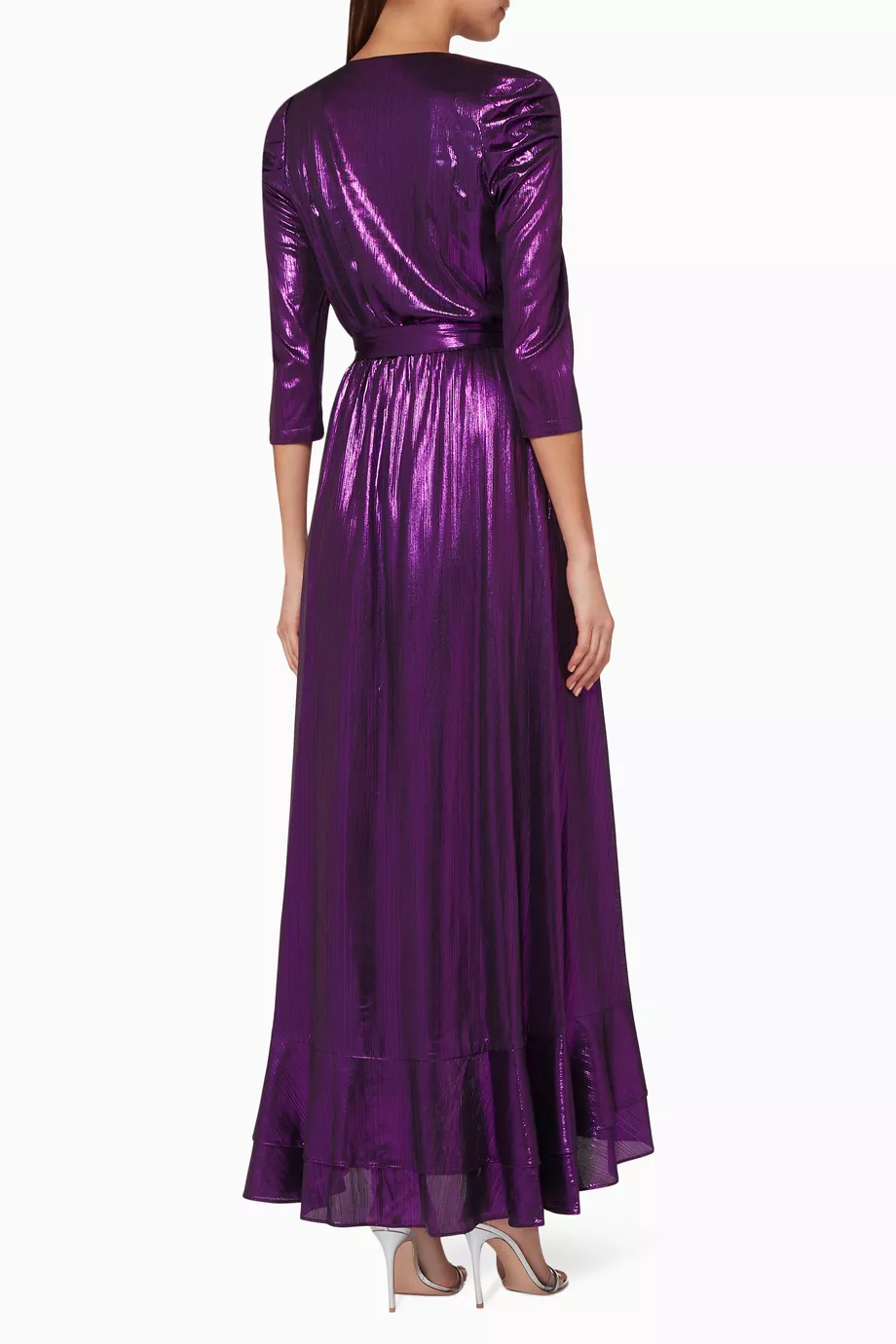 Buy Retrofete Purple Purple Flora Wrap Dress For Women Online Ounass Saudi