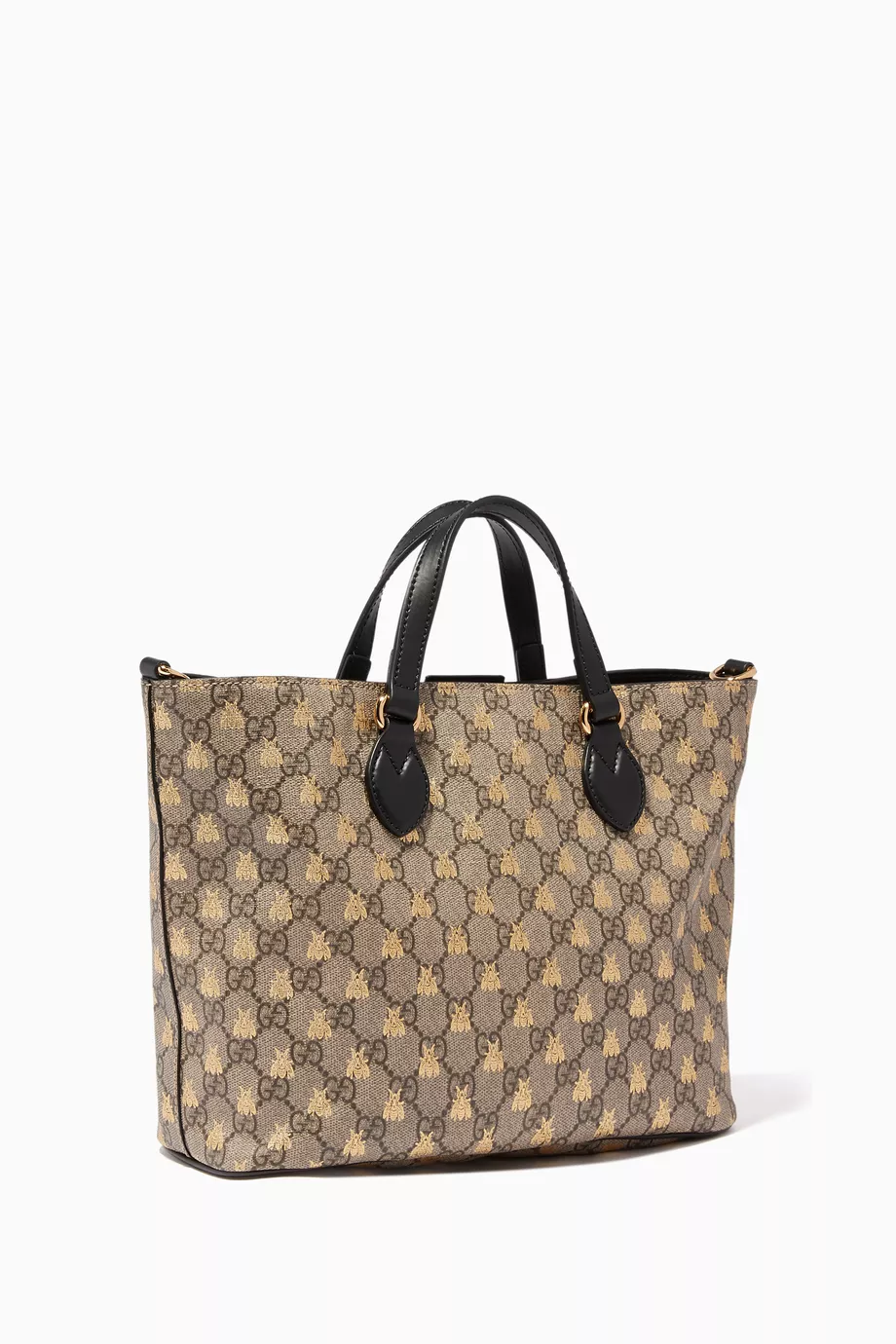 Buy Gucci Neutral Beige GG Supreme Bees Tote For Women Online Ounass Saudi