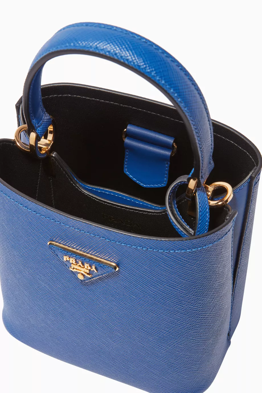 Prada blue bucket bag outlet