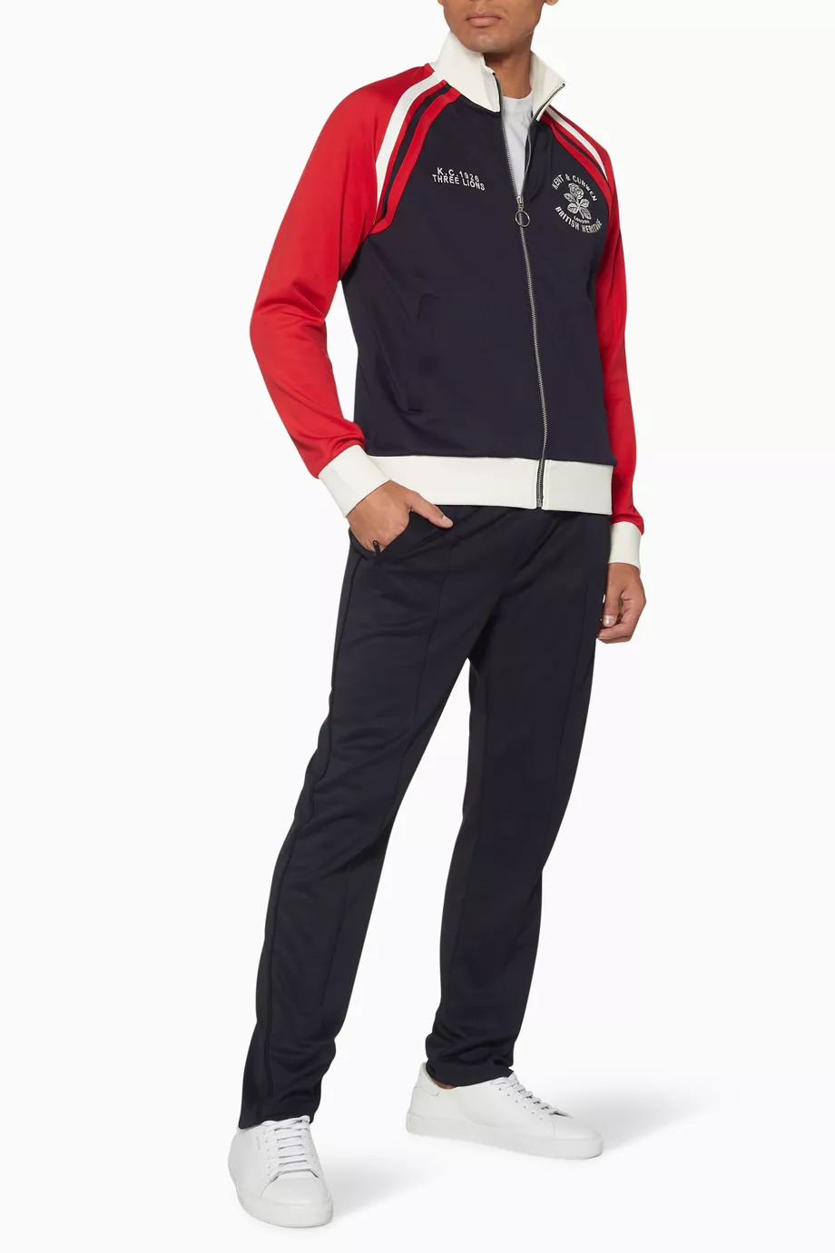 Buy Kent Curwen Blue Varsity Track Jacket For Men Online Ounass Saudi