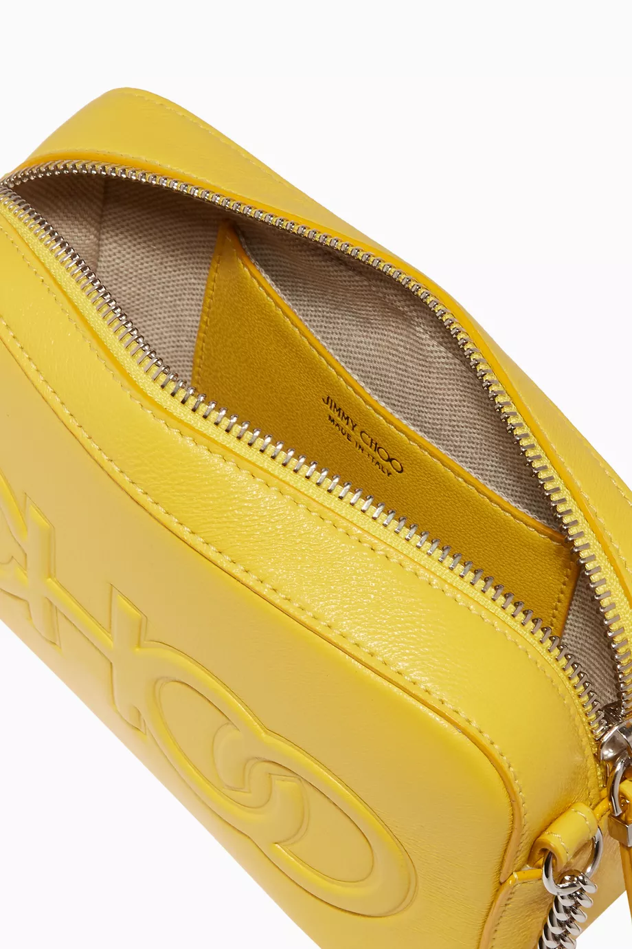 Buy Jimmy Choo Yellow Balti Leather Mini Bag For Women Online