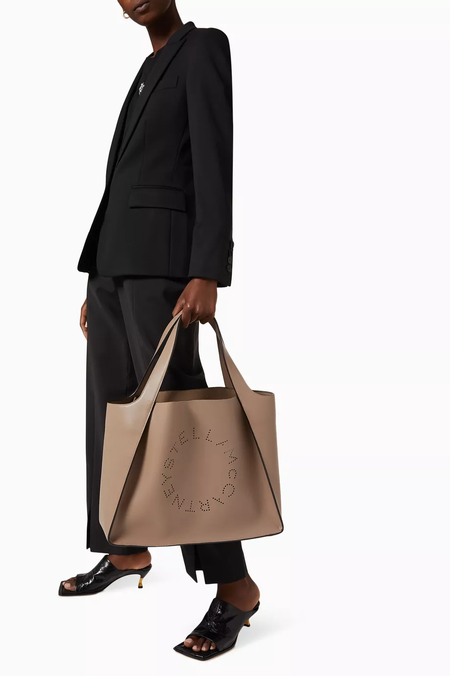 Buy Stella McCartney Grey Stella Logo Tote Bag in Eco Alter Nappa For Women Online Ounass Saudi