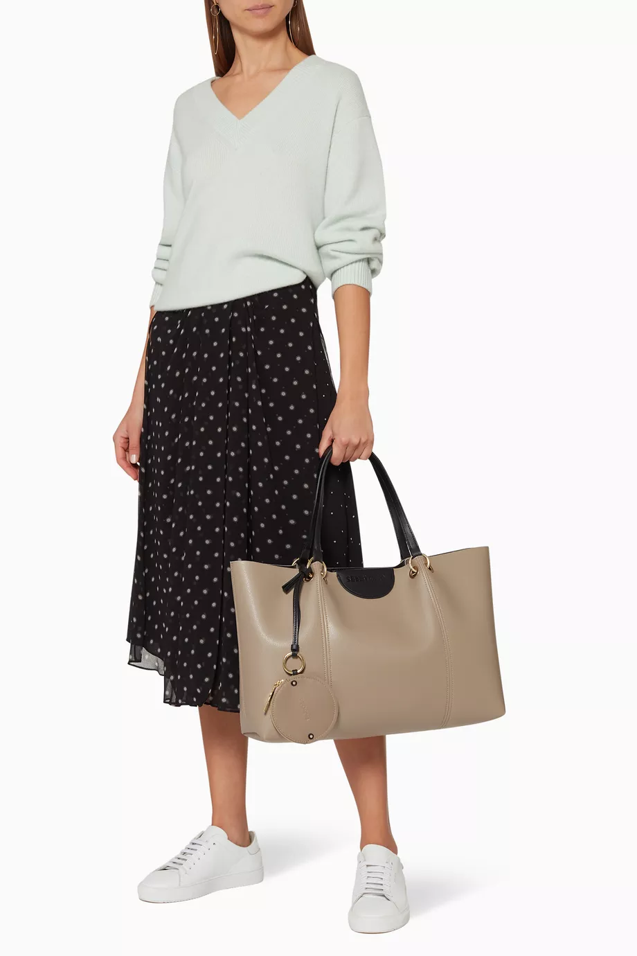 Buy See By Chloe Grey Large Marty Tote Bag For Women Online Ounass Saudi