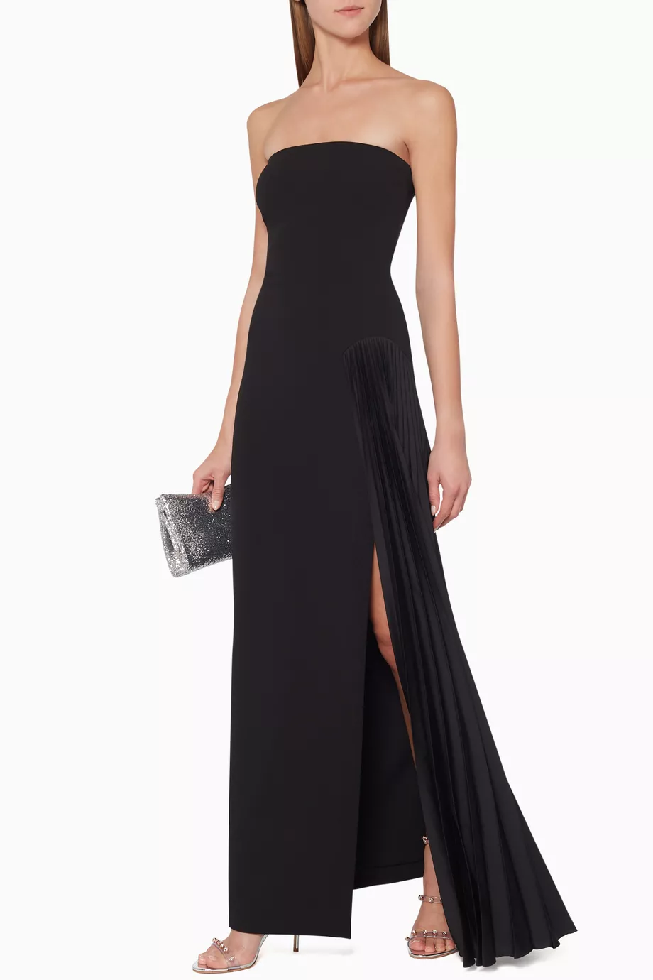 ワンピース SOLACE LONDON Woman Dress Black OS33015 BLACK/JET Buy Solace London Black Dolly Maxi Dress For Women Online